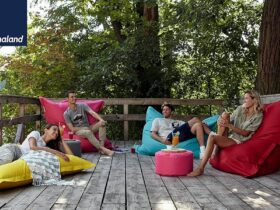 photo promotionnelle pouf marque lumaland