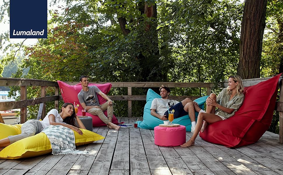 photo promotionnelle pouf marque lumaland